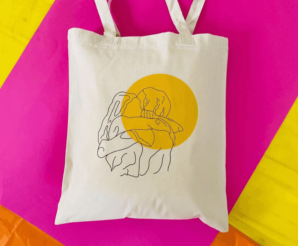 These hand-printed tote bags are a summer staple and will help some great causes