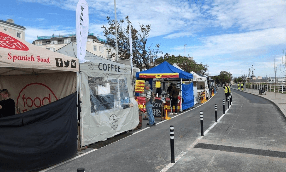 The Dún Laoghaire market is back open in a new location
