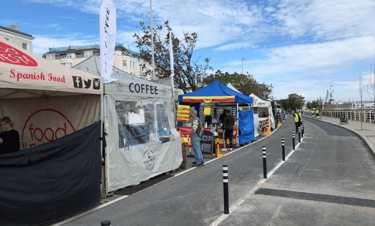 The Dún Laoghaire market is back open in a new location