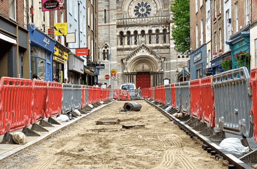Work on city centre outdoor seating area expected to be completed by the weekend