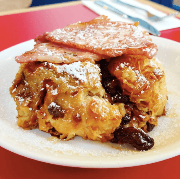 Dublin café has created a bacon and honey mince pie pudding croissant