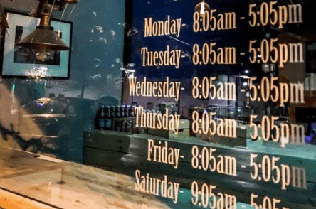 There’s a new café in Dublin and the opening hours are extremely specific