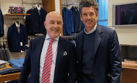 Patrick Dempsey ventures in to city centre to get suited and booted