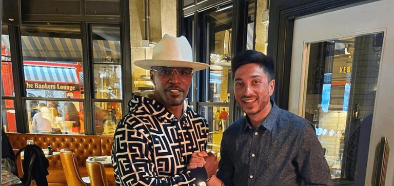 Jamie Foxx spotted at Dublin restaurant over the weekend