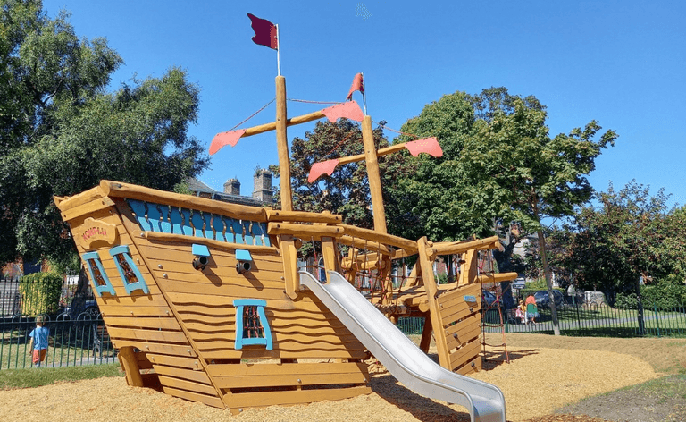 Playground reopens in D6 with communications board and other facilities