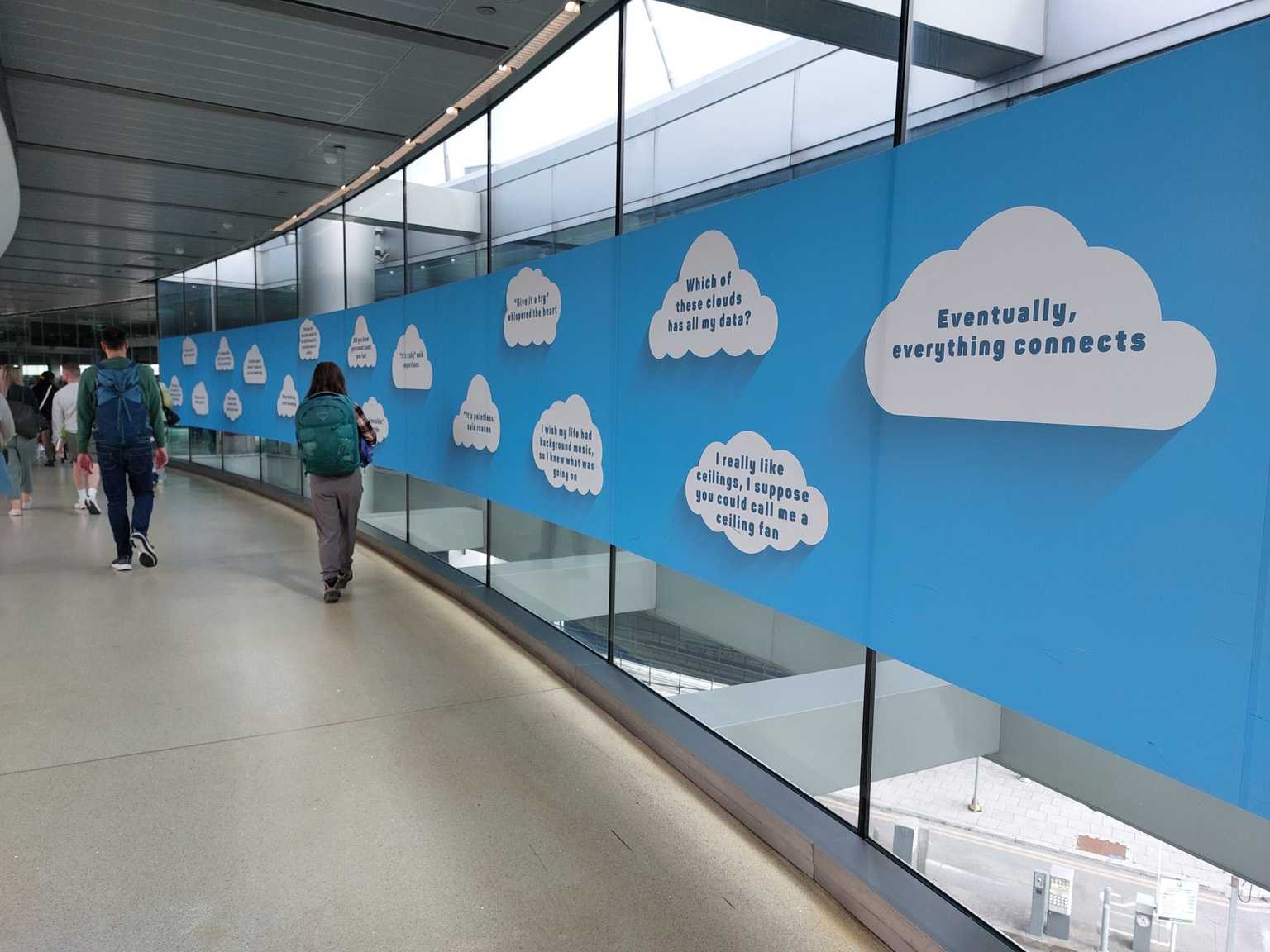‘The clouds have parted’ – Dublin Airport retire infamous washing line and cloud graphics from T1