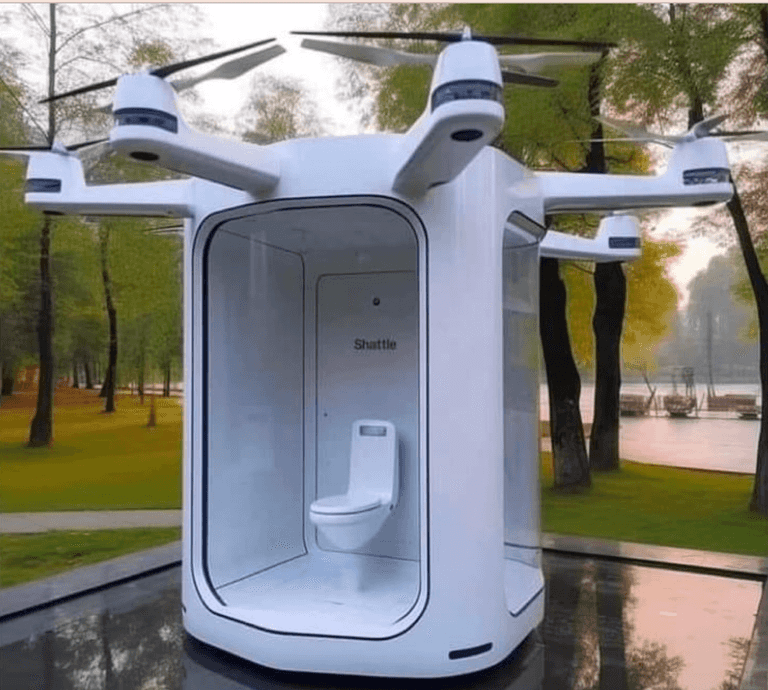 The AI bot has created a mobile drone toilet – could it be exactly what Dublin needs?