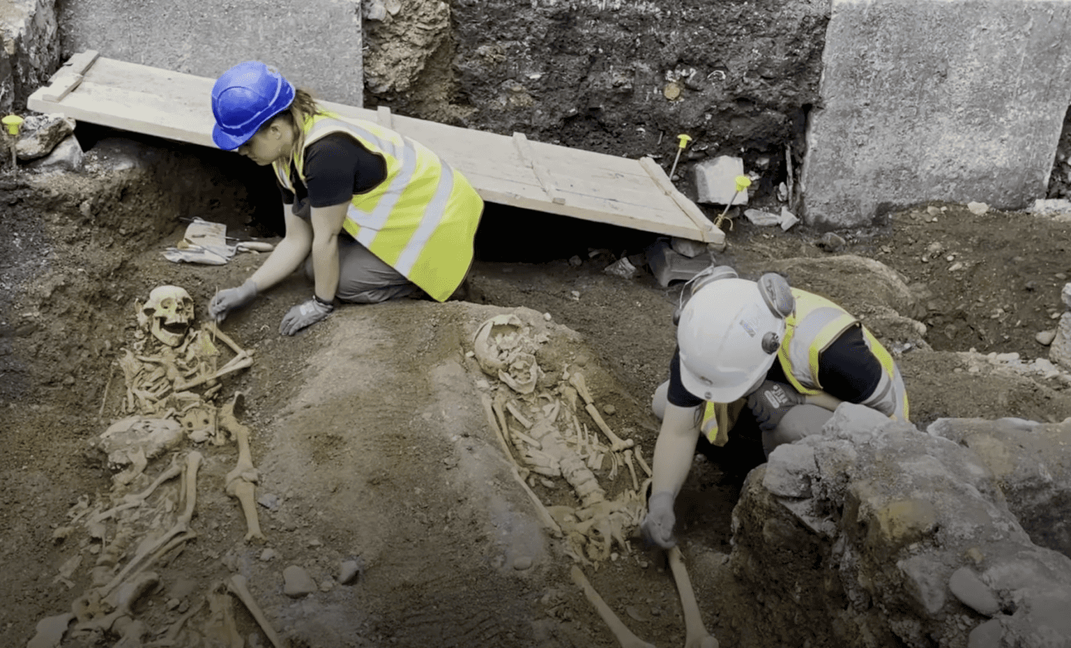 Thousand-year-old skeletons found under planned city centre hotel site