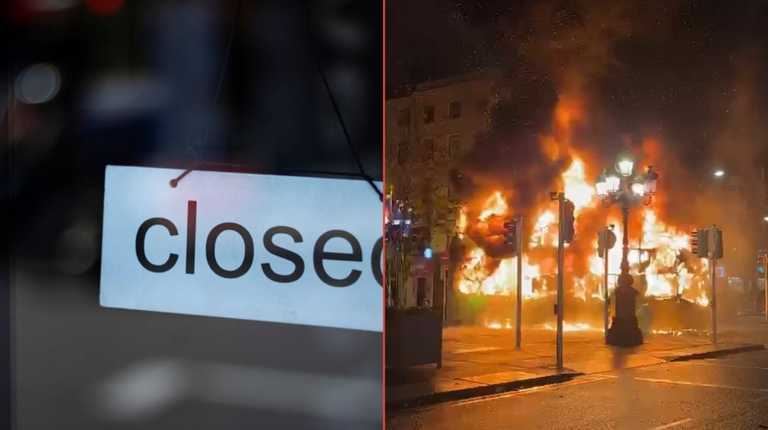 ‘Dublin is burning’ Umpteen Dublin businesses close their doors to an ongoing city centre riot