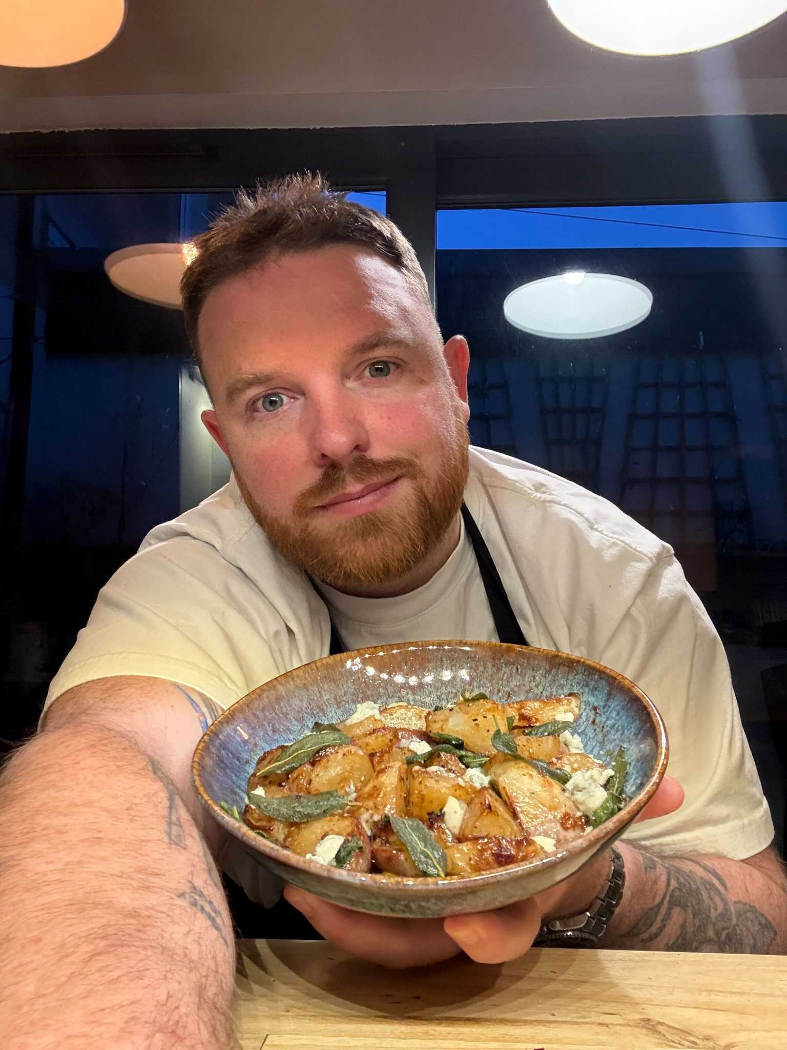 Looking for a Warm Winter Dish? Roasted Swedes with Blue Cheese is a Seasonal Special.