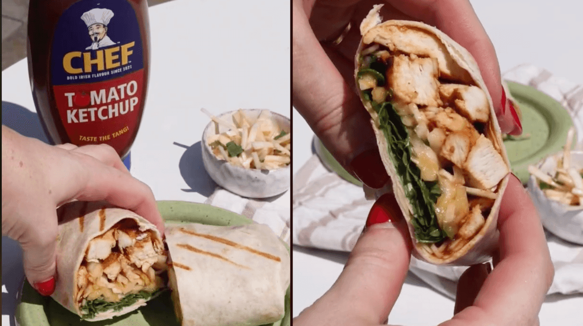 Recipe: This saucy chicken wrap has summer written all over it