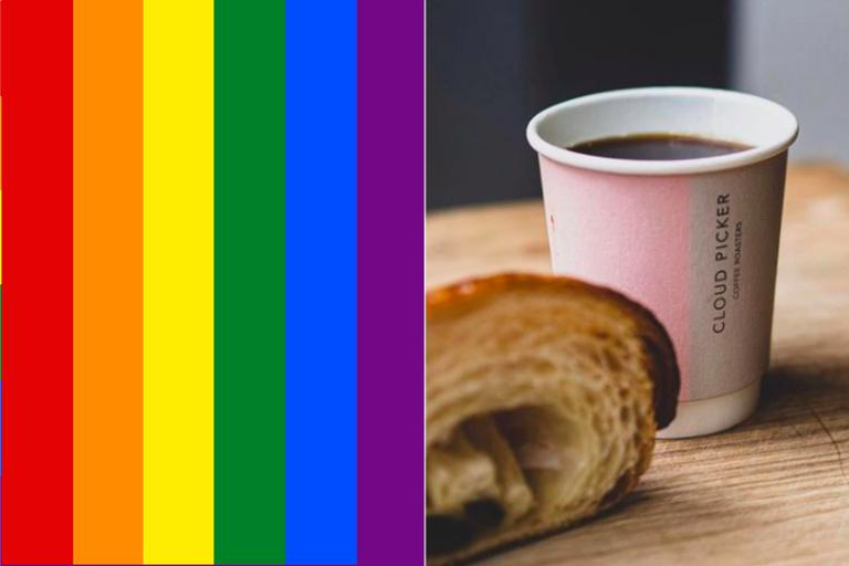 Support the LGBTQ+ community while picking up your morning coffee!