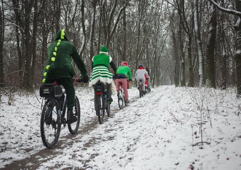 Check out this Enchanted Cycle happening in Millennium Park!