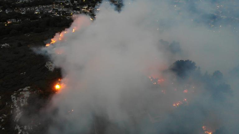 Two firefighters hospitalised fighting southside gorse blaze
