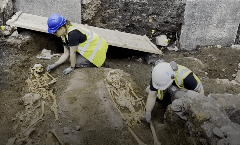 Thousand-year-old skeletons found under planned city centre hotel site