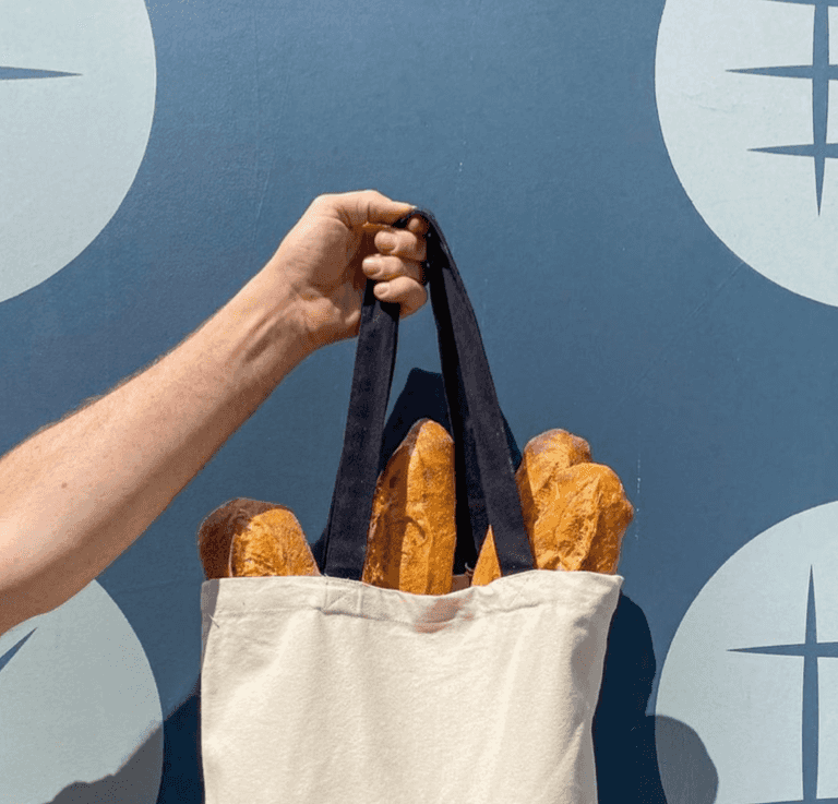 Popular bakery offering 50c off loaves of bread if you bring a reusable bread bag Popular bakery offering 50c off loaves of bread if you bring a reusable bread bag