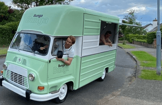 There’s a cute vintage van serving pasta in Malahide! There’s a cute vintage van serving pasta in Malahide!