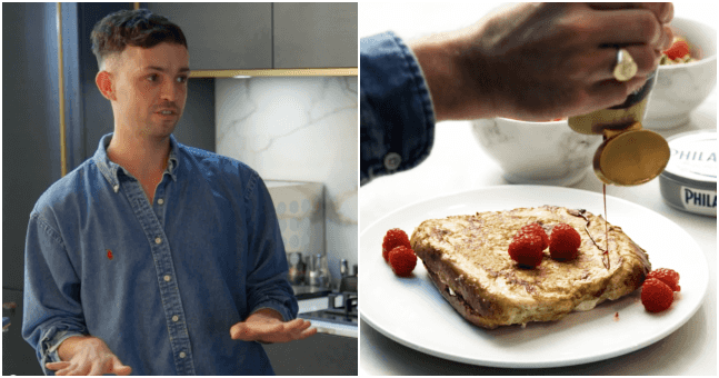 WATCH: We challenged James Kavanagh to create this delicious Philadelphia Stuffed French Toast recipe WATCH: We challenged James Kavanagh to create this delicious Philadelphia Stuffed French Toast recipe