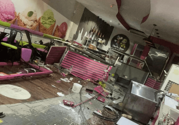 Clondalkin gelato shop closed til further notice after a BMW drives through shop front Clondalkin gelato shop closed til further notice after a BMW drives through shop front