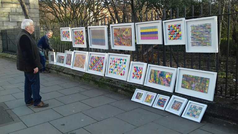 Artists fear iconic Merrion Square exhibition is at risk due to new cycle lanes Artists fear iconic Merrion Square exhibition is at risk due to new cycle lanes