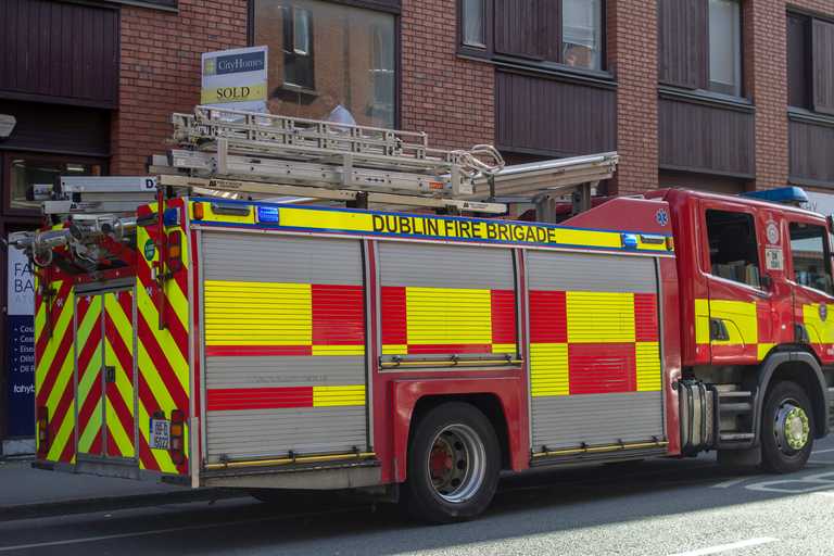Three adults and three children have been rescued from a house fire in Dublin Three adults and three children have been rescued from a house fire in Dublin