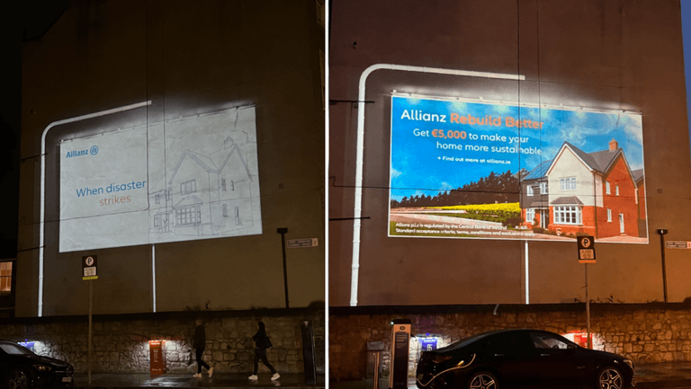 Did you see the Allianz stunt on Baggot Street last night? Did you see the Allianz stunt on Baggot Street last night?