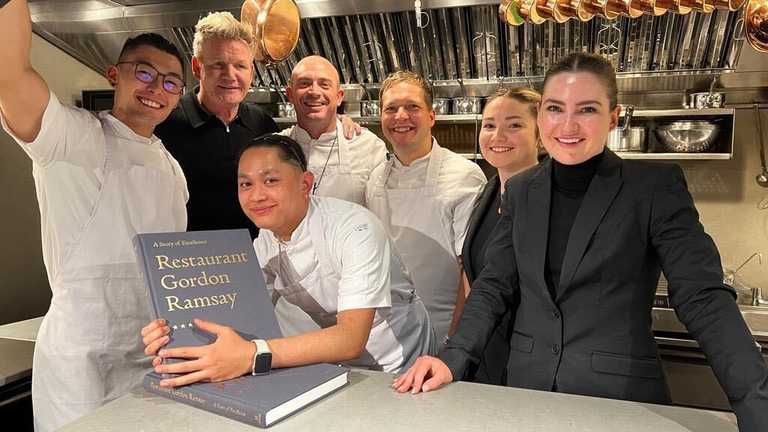 Gordon Ramsay said the service was ‘exceptional’ at Dublin Michelin two-star restaurant Gordon Ramsay said the service was ‘exceptional’ at Dublin Michelin two-star restaurant
