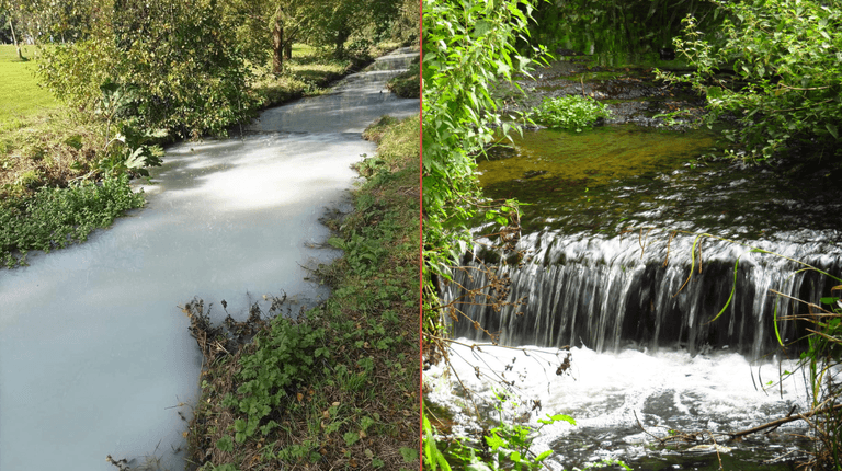 Milk-coloured water running through the River Poddle sparks pollution concerns Milk-coloured water running through the River Poddle sparks pollution concerns